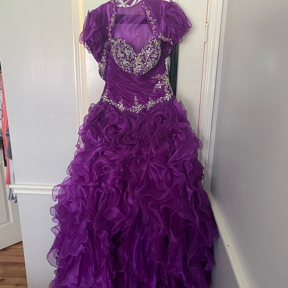 Quinceañera dress purple